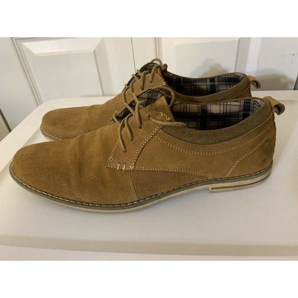Steve Madden P-Geraro Men’s Sz 12 Casual‎ Lace Up Oxford Shoe Tan/Brown main image 9